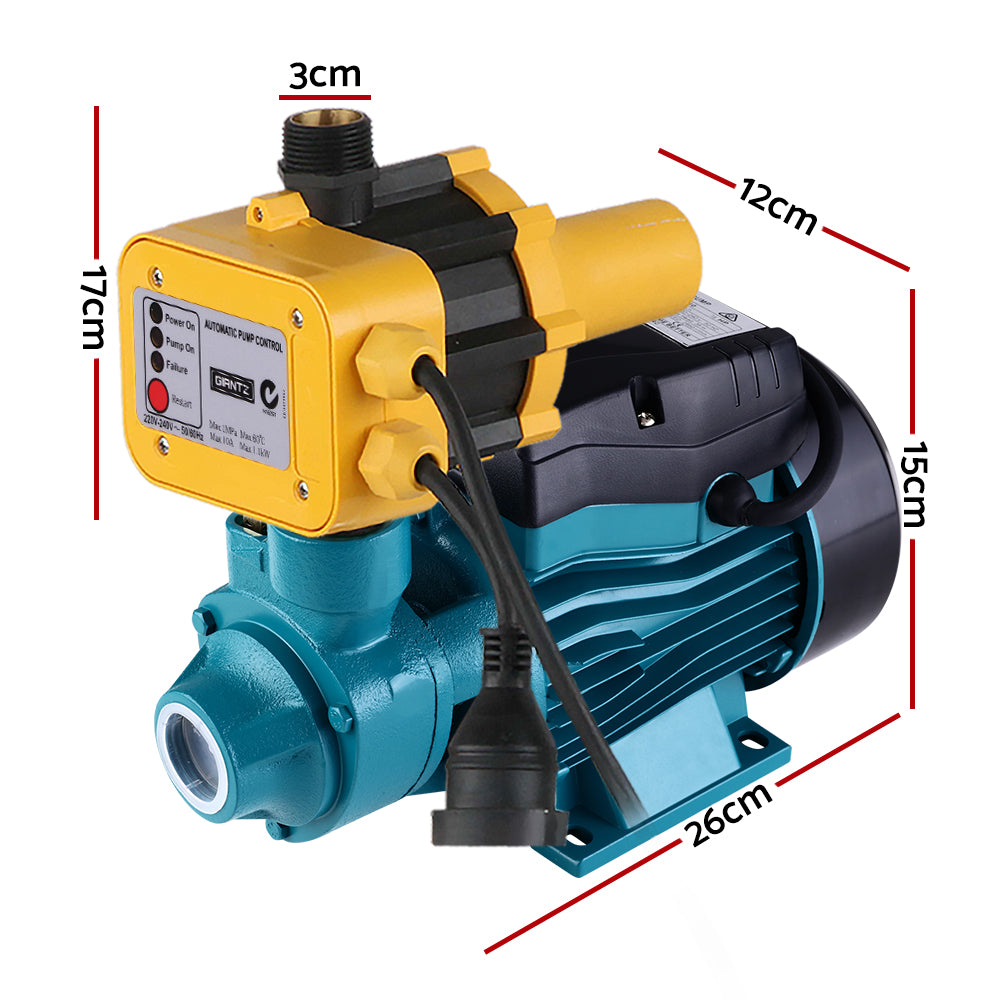 Auto Peripheral Water Pump Clean Electric Garden Farm Rain Tank Irrigation QB60 Yellow | Auzzi Store