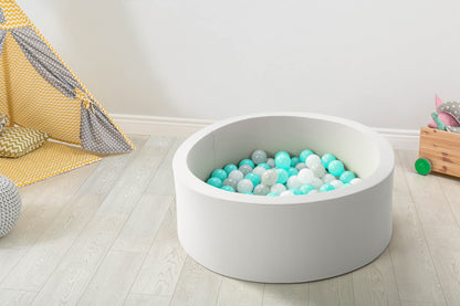 Bubbli Baby Kids Ball Pit with 200 Balls Multi Coloured (Grey/Blue)