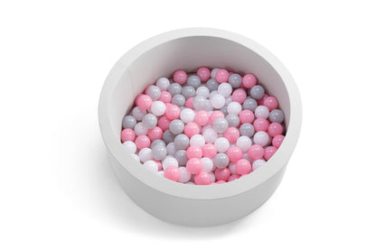 Bubbli Baby Kids Ball Pit with 200 Balls Multi Coloured  - Grey/Pink