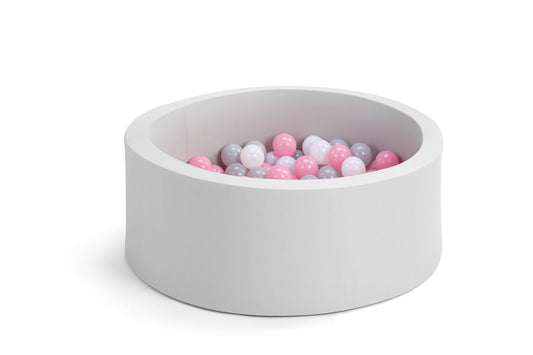 Bubbli Baby Kids Ball Pit with 200 Balls Multi Coloured  - Grey/Pink 