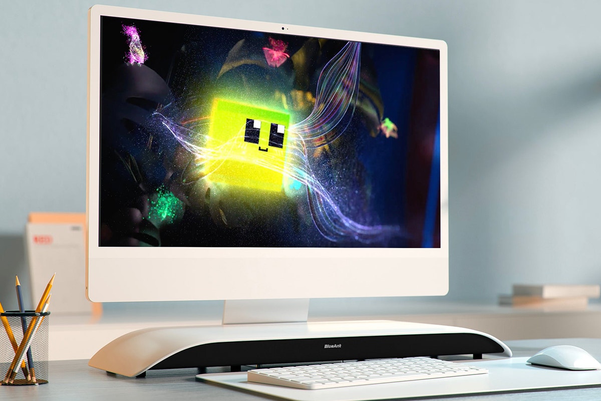 BlueAnt 120W Soundblade Under Monitor Soundbar (White)
