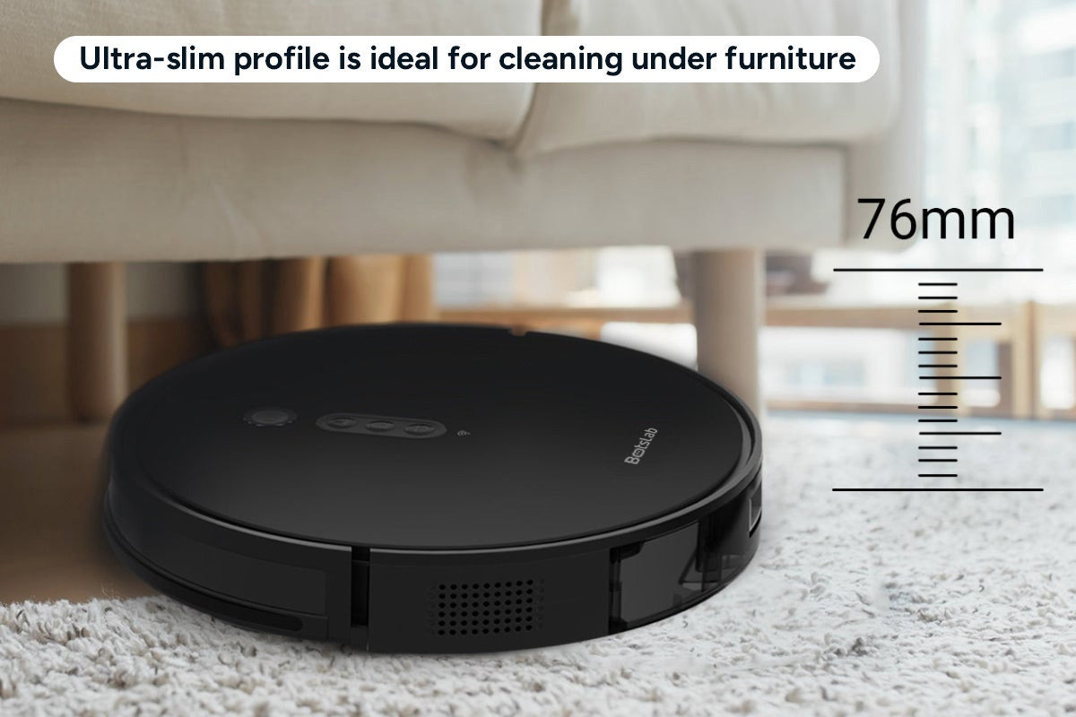 360 Botslab P7 Robot Vacuum and Mop Cleaner with Charging Dock (Black)