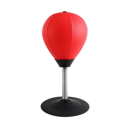 Everfit Desktop Boxing Set with Suction Base, Swivel Mechanism, and Pump - 36cm Red/Black