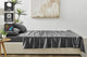 Brosa 100% Sateen Cotton Sheets (Charcoal, Double)
