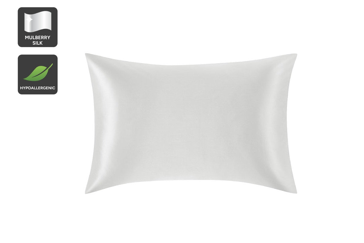 Brosa 25 Momme Mulberry Silk Pillowcase - Silver