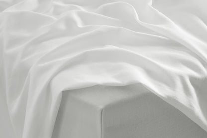 Brosa 100% Australian Cotton Bed Sheet Set (Double, White)