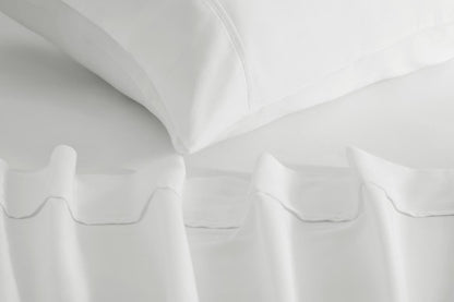 Brosa 100% Australian Cotton Bed Sheet Set (Single, White)