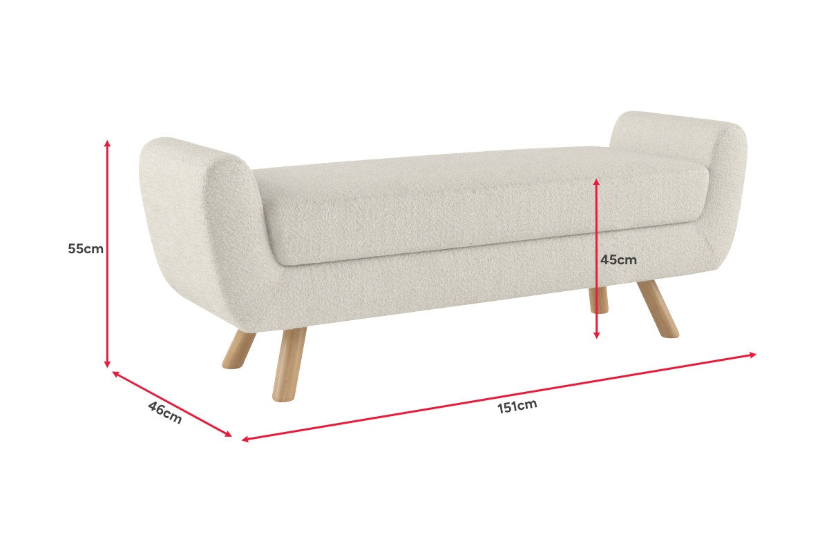 Brosa Tate Bench - Cream