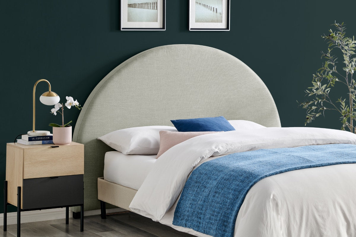 Brosa Arch Bed Head (Cloud Grey, Queen)