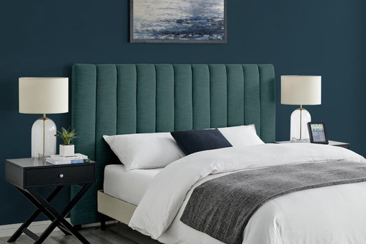 Brosa Megan Bed Head (Peacock Teal, King)