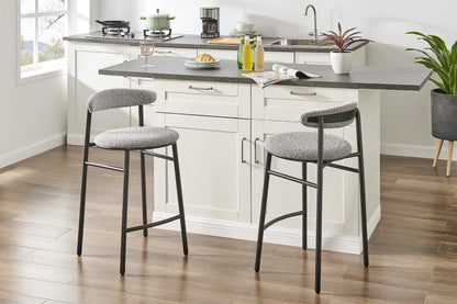 Brosa Lancel Set of 2 Bar Stools (Pebbled Sand)