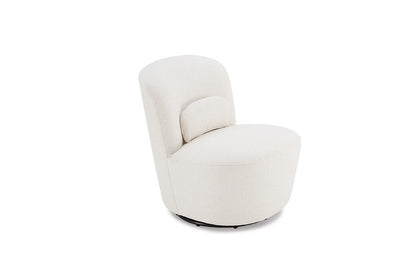 Brosa Ada Swivel Accent Chair (White)