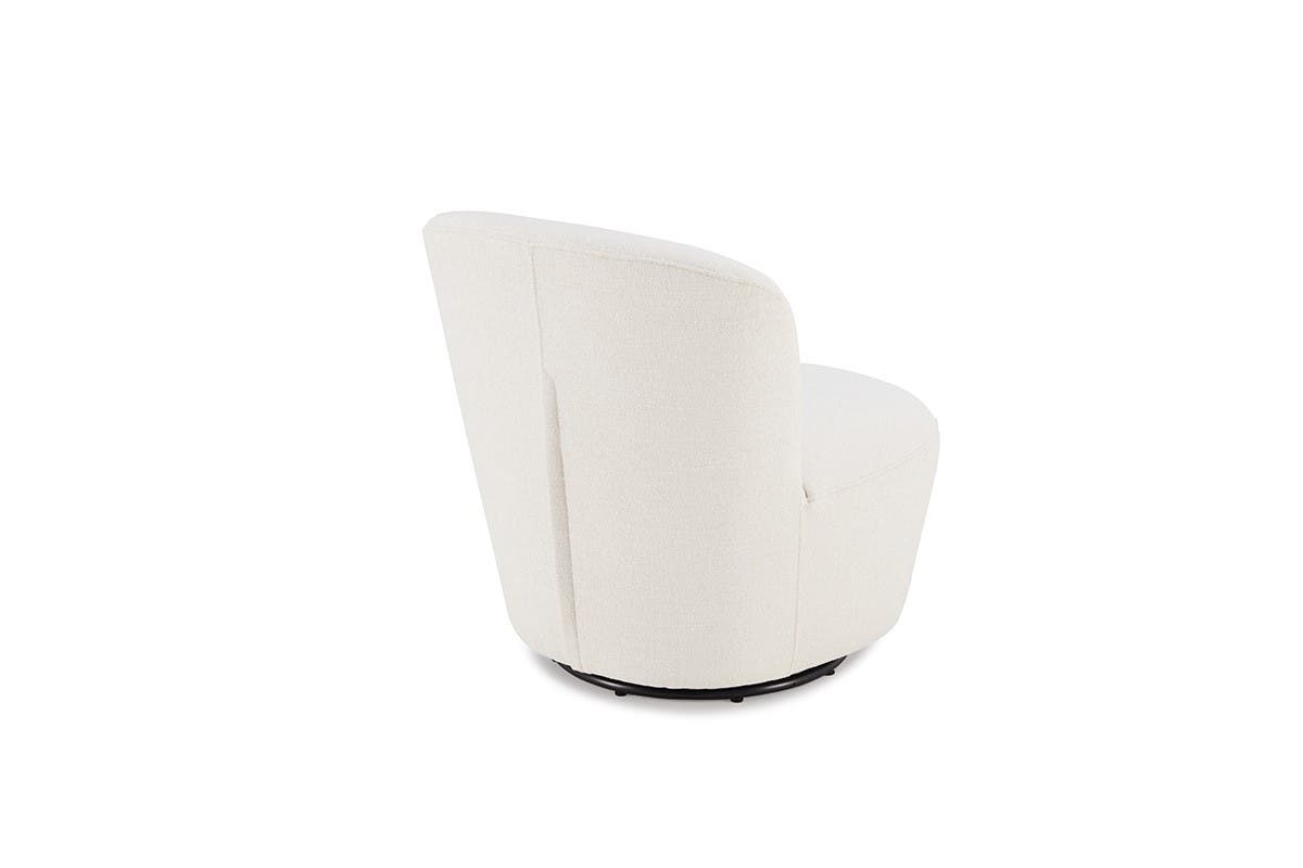 Brosa Ada Swivel Accent Chair (White)