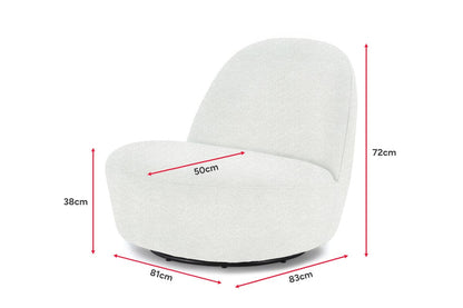 Brosa Chicago Swivel Chair (Boucle)