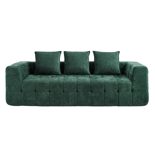 Brosa Cloud 3 Seater Compressed Sofa (Green)