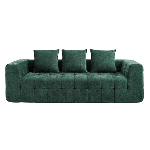 Brosa Cloud 3 Seater Compressed Sofa (Green) - Auzzistore