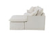 Brosa Cushy 3 Seater Sofa Bed with Ottoman (Cream)
