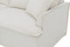Brosa Cushy 3 Seater Sofa Bed with Ottoman (Cream)