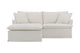 Brosa Cushy 3 Seater Sofa Bed with Ottoman (Cream)
