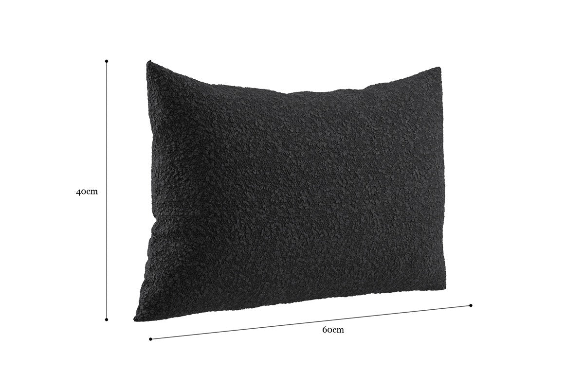 Brosa Elementary Cushion Cover  - Stone Black; 40 x 60cm)