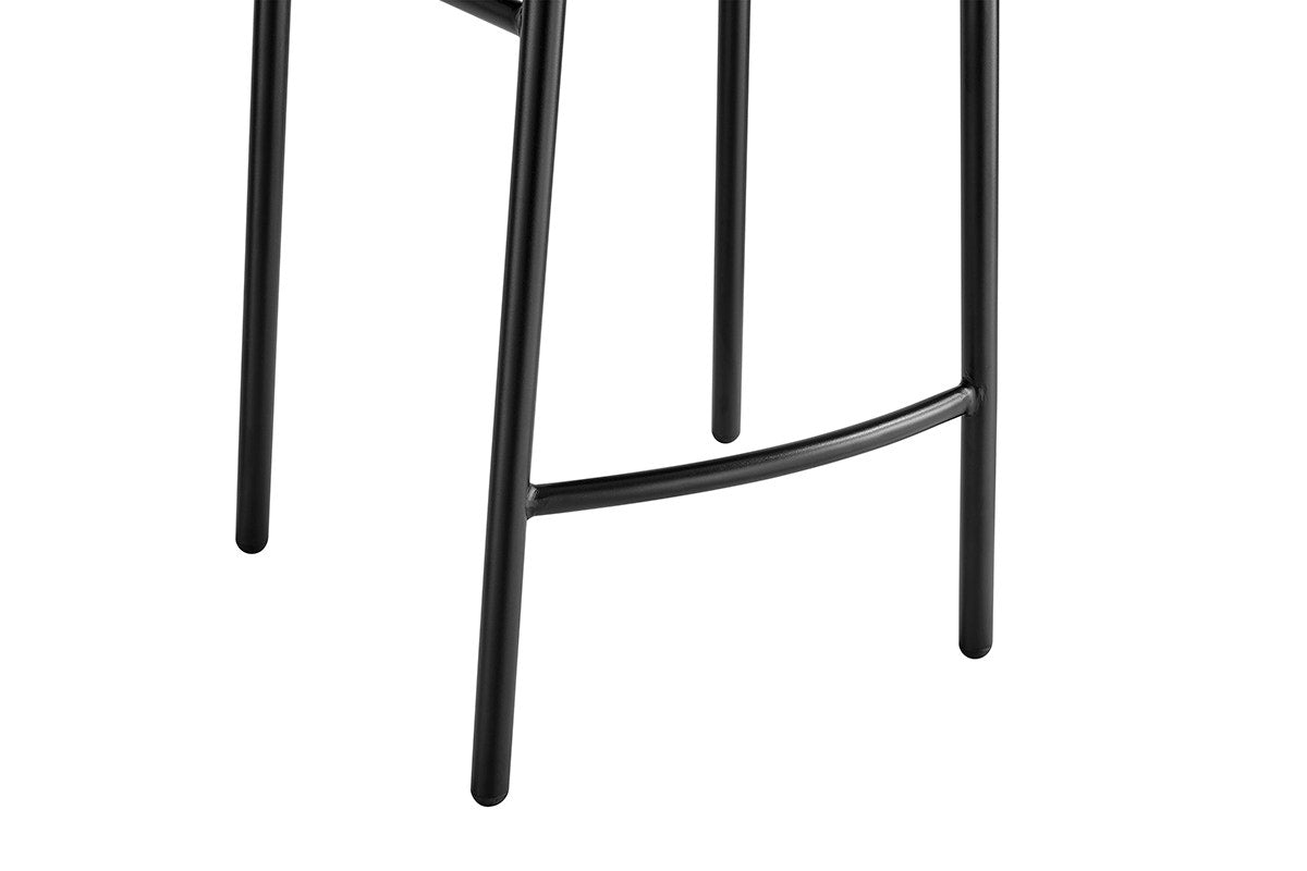 Set of 2 Brosa Lancel Counter Stools (Pebbled Black Boucle)