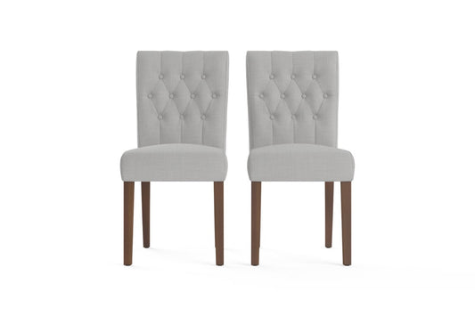 Set of 2 Brosa Espen Dining Chairs (Cloud Grey/Dark Brown)