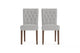 Set of 2 Brosa Espen Dining Chairs (Cloud Grey/Dark Brown)