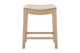 Set of 2 Brosa Fleur Backless Counter Stools (Cream)