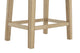 Set of 2 Brosa Fleur Backless Counter Stools (Cream)