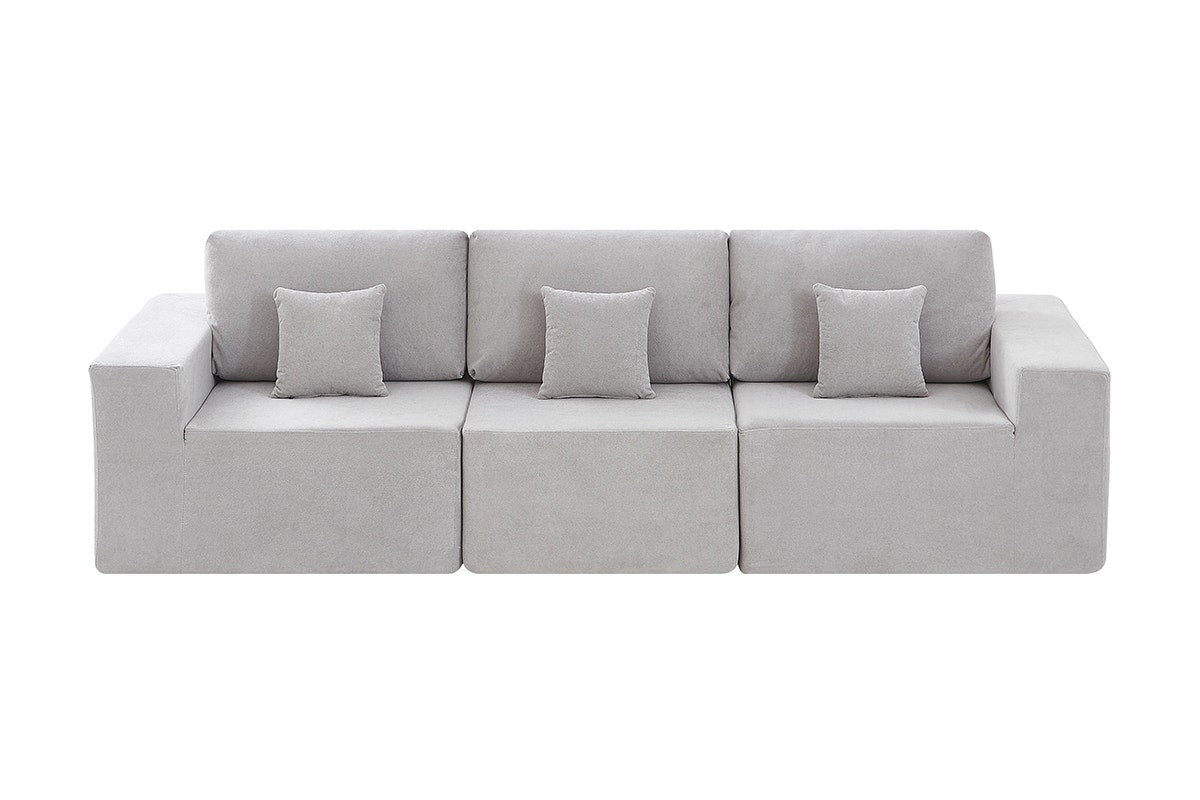 Brosa Formé 4 Seater Compressed Modular Sofa (Grey)