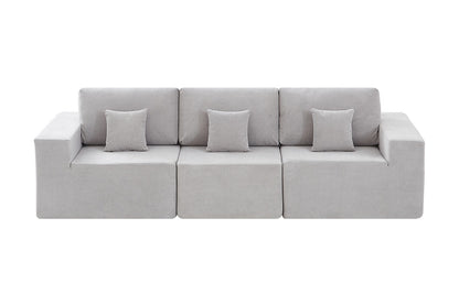 Brosa Formé 4 Seater Compressed Modular Sofa (Grey)
