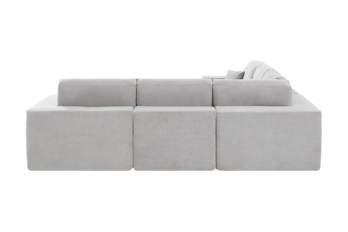 Brosa Formé 4 Seater Compressed Modular Sofa (Grey)