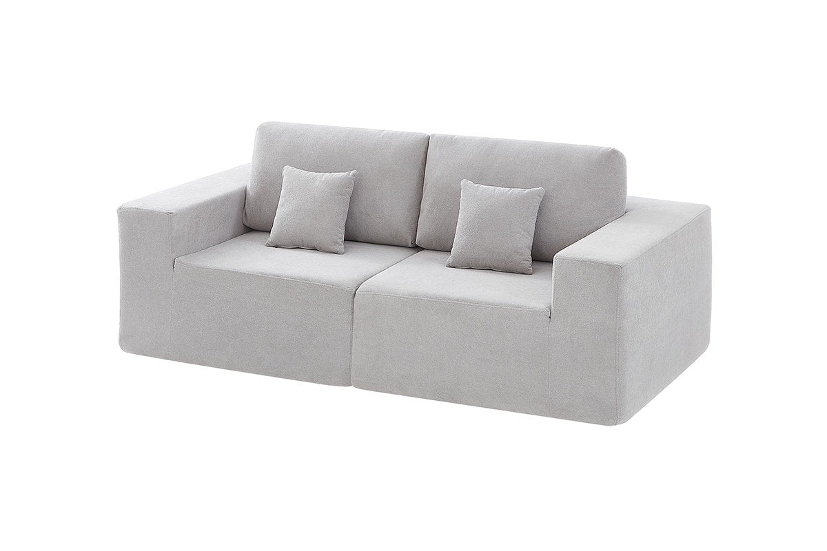 Brosa Formé 4 Seater Compressed Modular Sofa (Grey)