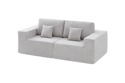 Brosa Formé 4 Seater Compressed Modular Sofa (Grey)