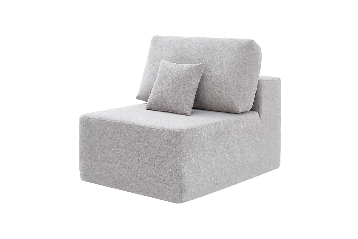 Brosa Formé 4 Seater Compressed Modular Sofa (Grey)