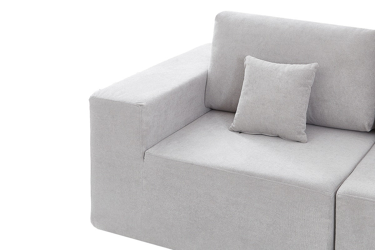 Brosa Formé 4 Seater Compressed Modular Sofa (Grey)