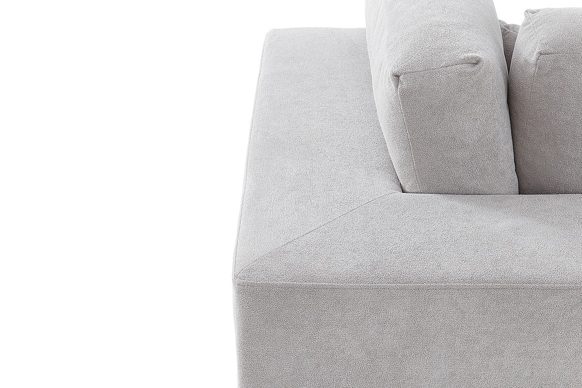 Brosa Formé 4 Seater Compressed Modular Sofa (Grey)