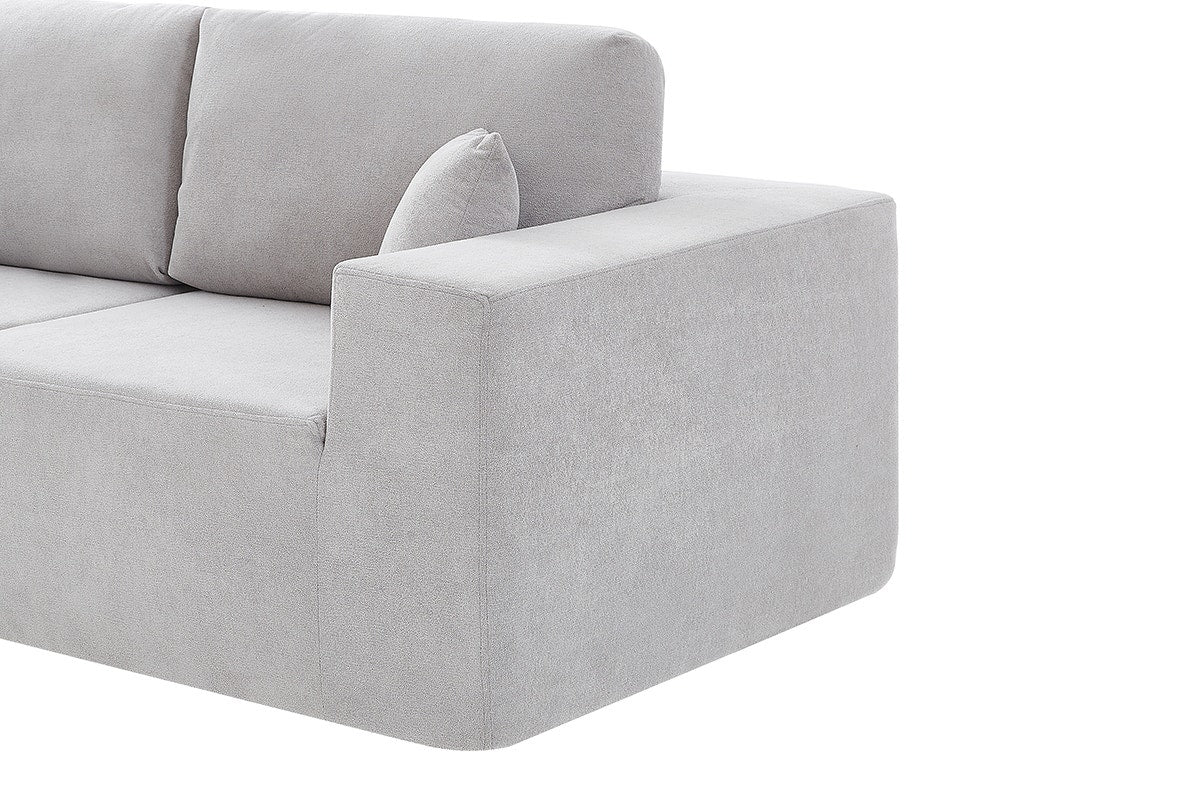 Brosa Formé 4 Seater Compressed Modular Sofa (Grey)