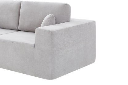 Brosa Formé 4 Seater Compressed Modular Sofa (Grey)