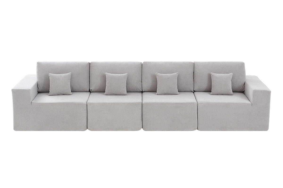 Brosa Formé 4 Seater Compressed Modular Sofa (Grey)