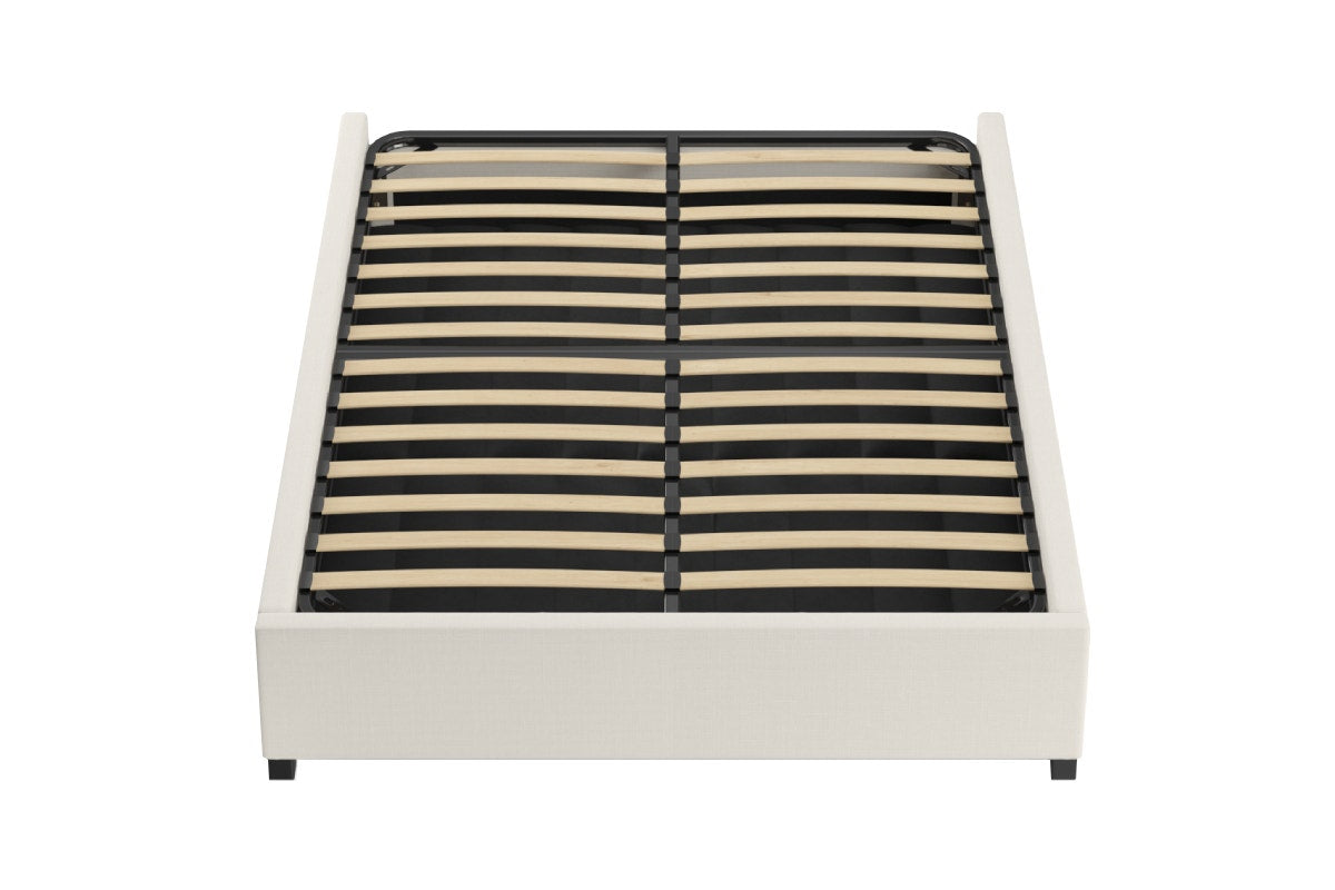 Brosa Gaslift Bed Frame (Classic Cream, Queen)