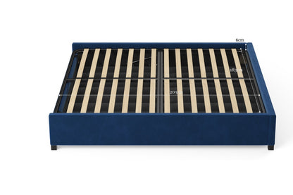 Brosa Gaslift Bed Frame (Ocean Blue, King)