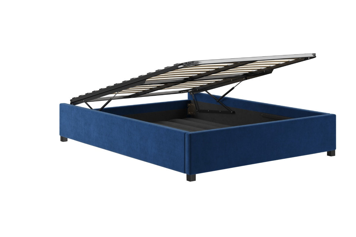 Brosa Gaslift Bed Frame - Ocean Blue; Queen