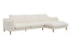 Brosa Jerry 3 Seater Sofa with Chaise (Cream, Right Chaise)