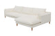 Brosa Jerry 3 Seater Sofa with Chaise (Cream, Right Chaise)