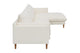 Brosa Jerry 3 Seater Sofa with Chaise (Cream, Right Chaise)