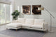 Brosa Jerry 3 Seater Sofa with Chaise (Cream, Left Chaise)