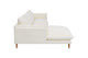 Brosa Jerry 3 Seater Sofa with Chaise (Cream, Left Chaise)