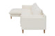 Brosa Jerry 3 Seater Sofa with Chaise (Cream, Left Chaise)
