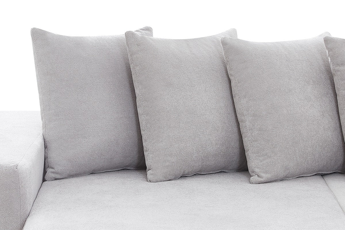 Brosa Linea 4 Seater Compressed Corner Sofa (Grey)